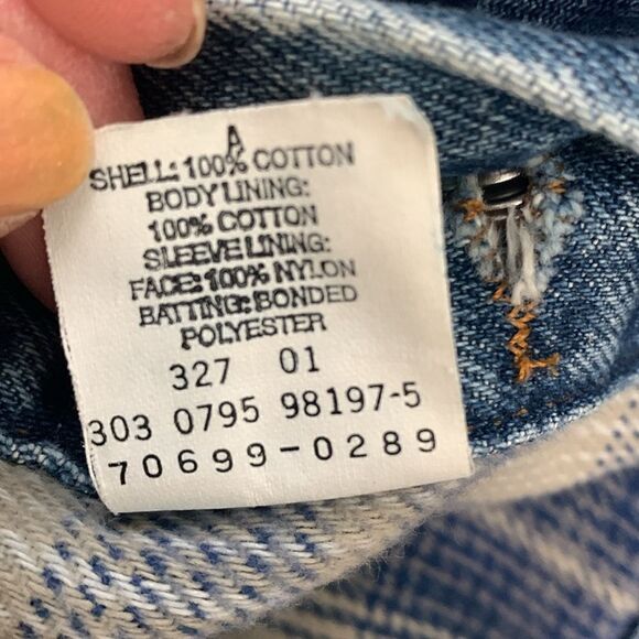 Vintage 90’s Levi’s Medium Wash Trucker Style Lined Denim Jacket Mens Size Small - Picture 6 of 17